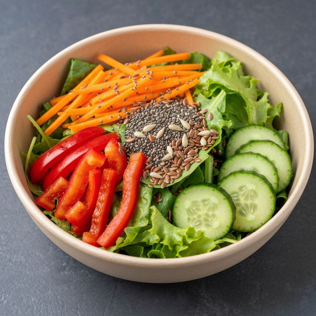 Balanced and colorful meal